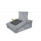 Stone chimney finish, Soapstone, 290 mm