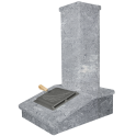 Stone chimney finish, Soapstone, 790 mm - 0