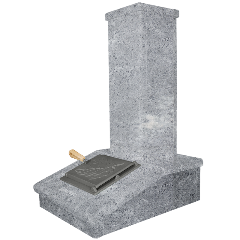 Stone chimney finish, Soapstone, 790 mm