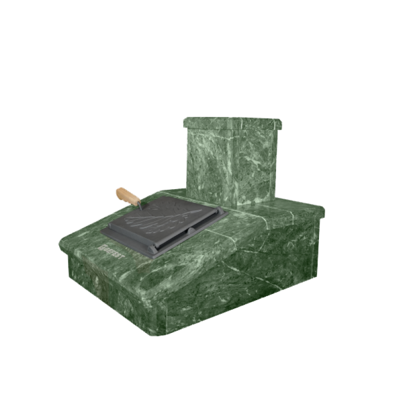 Stone chimney finish, serpentine, 290 mm