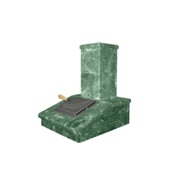 Stone chimney finish, serpentine, 540 mm  Stone chimney finish, serpentine, 540 mm