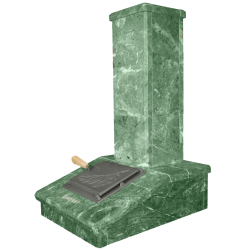 Stone chimney finish, serpentine, 790 mm  Stone chimney finish, serpentine, 790 mm