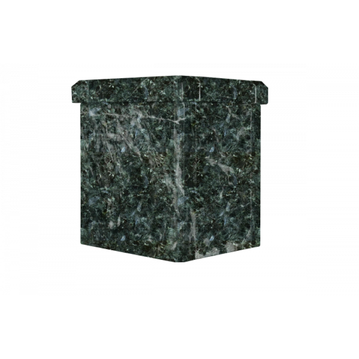 Stone chimney finish, dark Serpentine, 290 mm