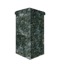 Stone chimney finish, dark Serpentine, 540 mm - 1