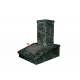 Stone chimney finish, dark Serpentine, 540 mm