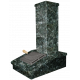 Stone chimney finish, dark Serpentine, 790 mm
