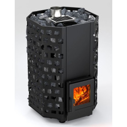 Woodburning sauna heater - NOVA GEYSER 22 with internal firebox  Woodburning sauna heater - NOVA GEYSER 22 with internal firebox