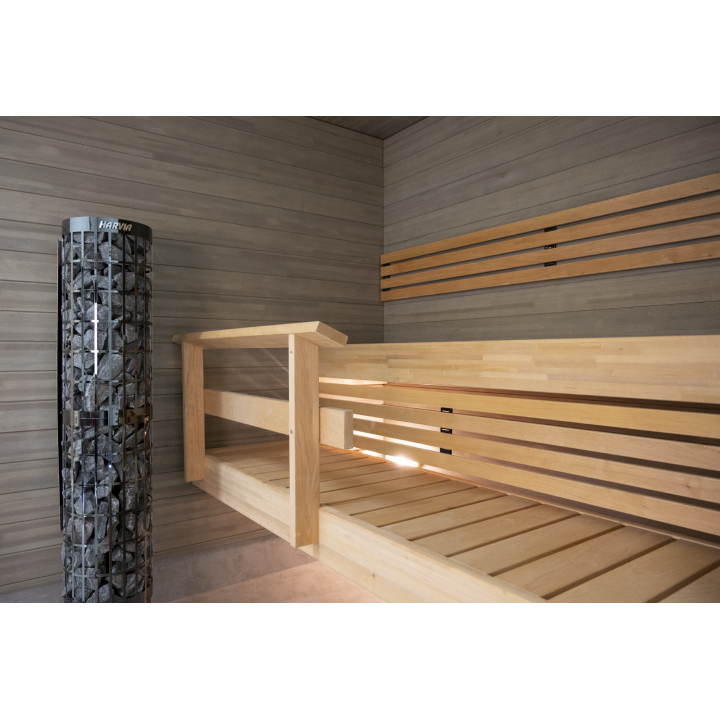 Electric sauna heater - HARVIA Cilindro Black Steel PC66E 6,6 kW