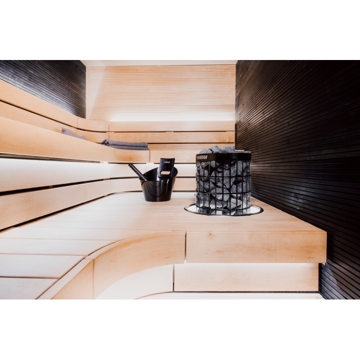 Electric sauna heater - HARVIA Cilindro Black Steel PC70XE 6,8 kW