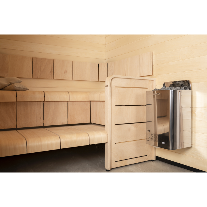Electric sauna heater - HARVIA The Wall Combi SW45S 4.5 kW