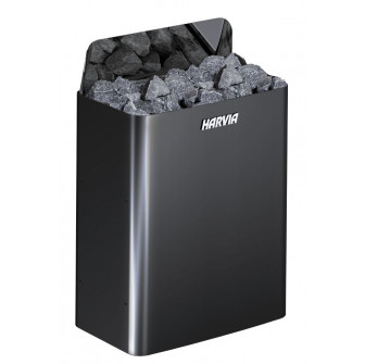 Electric sauna heater - HARVIA The Wall Black Steel SW45E 4.5 kW