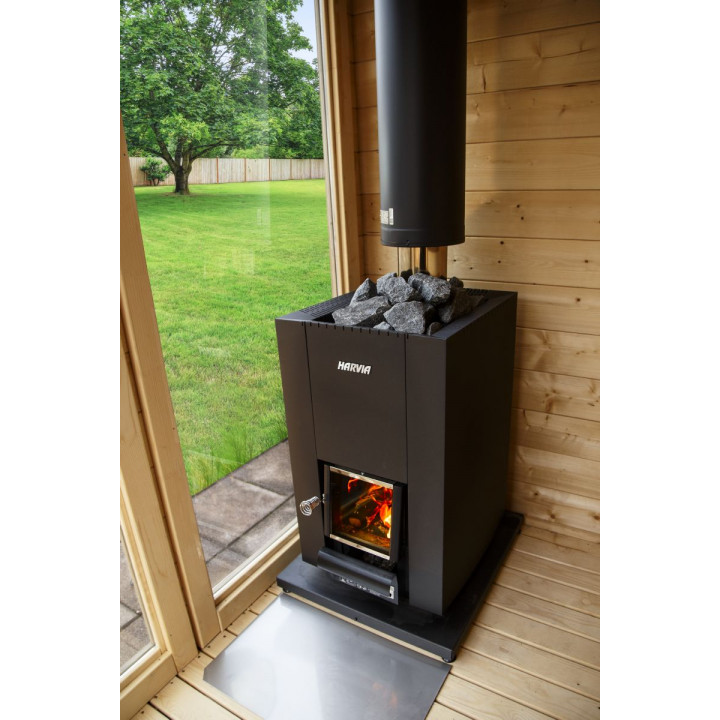 Wood-burning sauna stove - HARVIA Linear 18 Compact