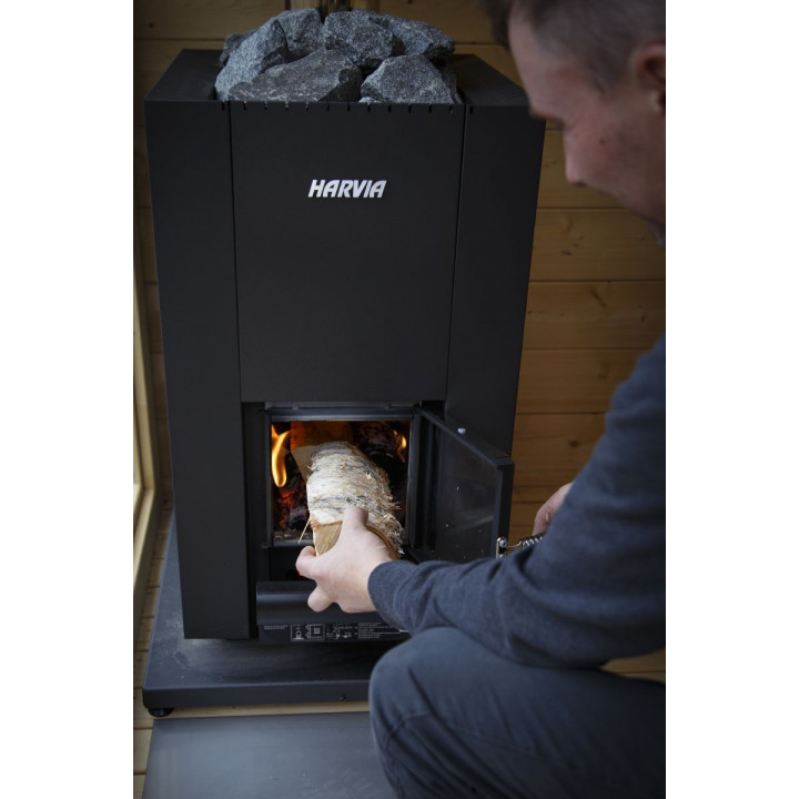 Wood-burning sauna stove - HARVIA Linear 18 Compact