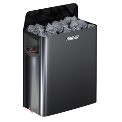 Electric sauna heater - HARVIA The Wall Black Steel SW45 4.5 kW  Electric sauna heater - HARVIA The Wall Black Steel SW45 4.5 kW