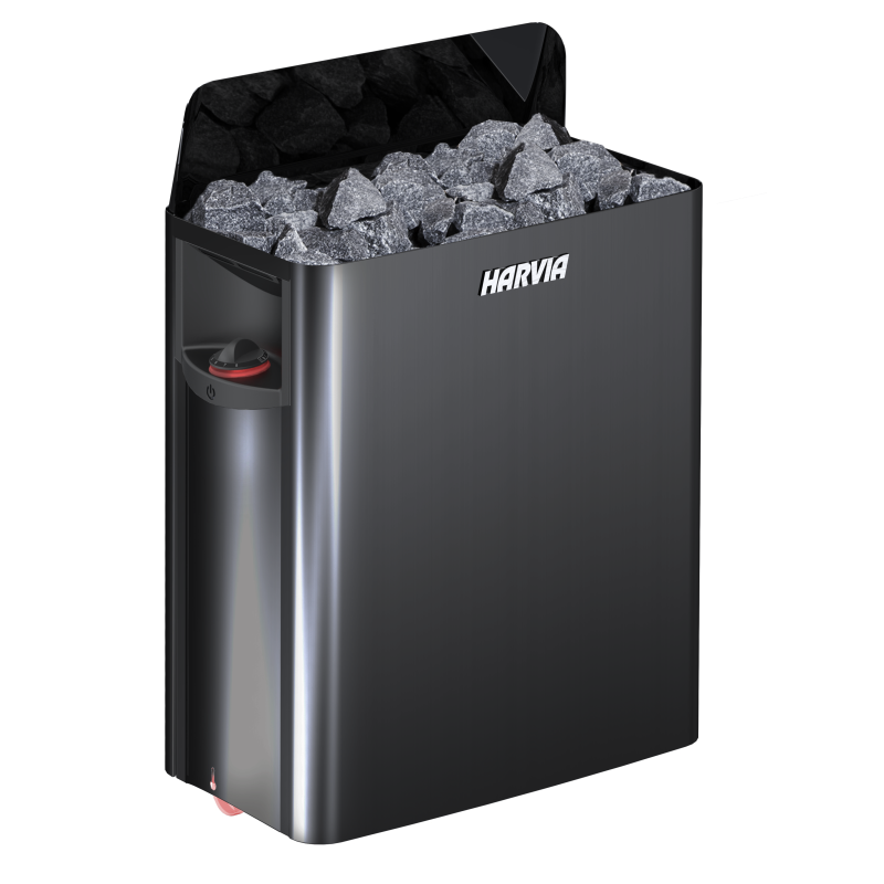 Electric sauna heater - HARVIA The Wall Black Steel SW90 9 kW Electric sauna heater - HARVIA The Wall Black Steel SW90 9 kW