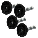 Spare parts - HARVIA adjustable feet for most floor-mounted stoves, 4 pcs. - 0