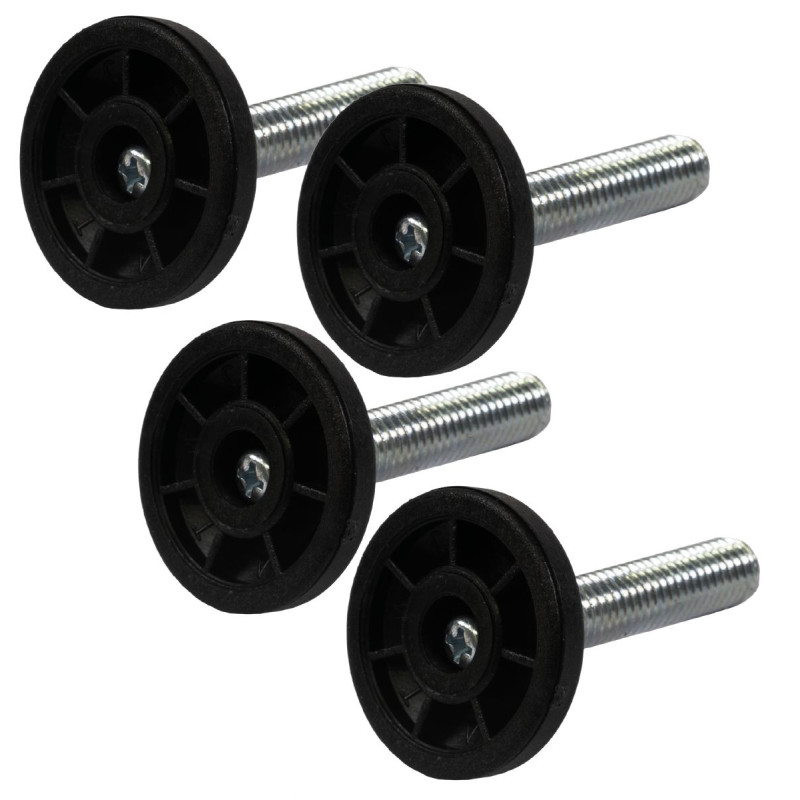 Spare parts - HARVIA adjustable feet for most floor-mounted stoves, 4 pcs.