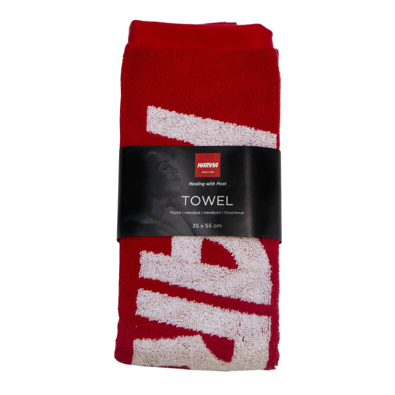 Sauna towel HARVIA, 35 x 55cm, red