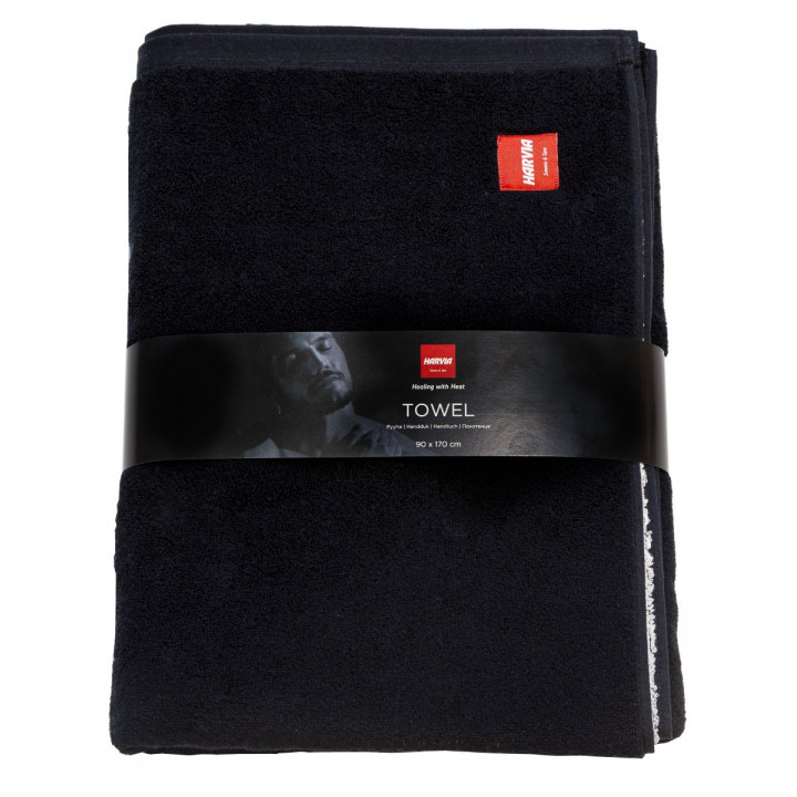 Sauna towel HARVIA, 90 x 170 cm, black