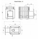 Woodburning sauna heater - NOVA KLASSIK 12 with network, glass doors