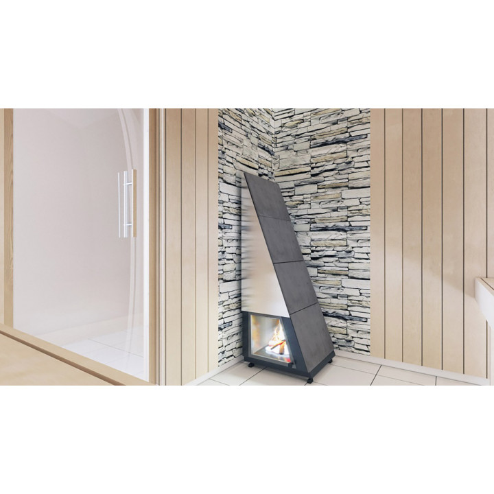 Combined sauna stove - MISA LAAVU 9 kW, left