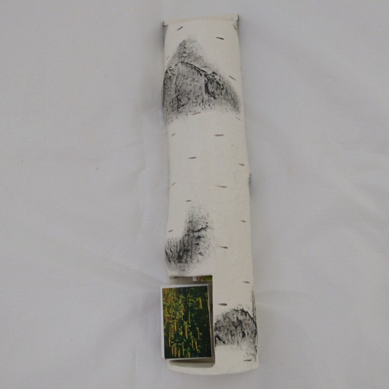Ceramic matchbox holder - birch