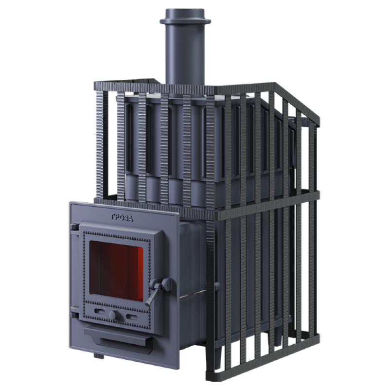 Wood-burning sauna stove GEFEST - Groza 24 (M) in grid