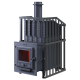 Wood-burning sauna stove GEFEST - Groza 24 (M) in grid