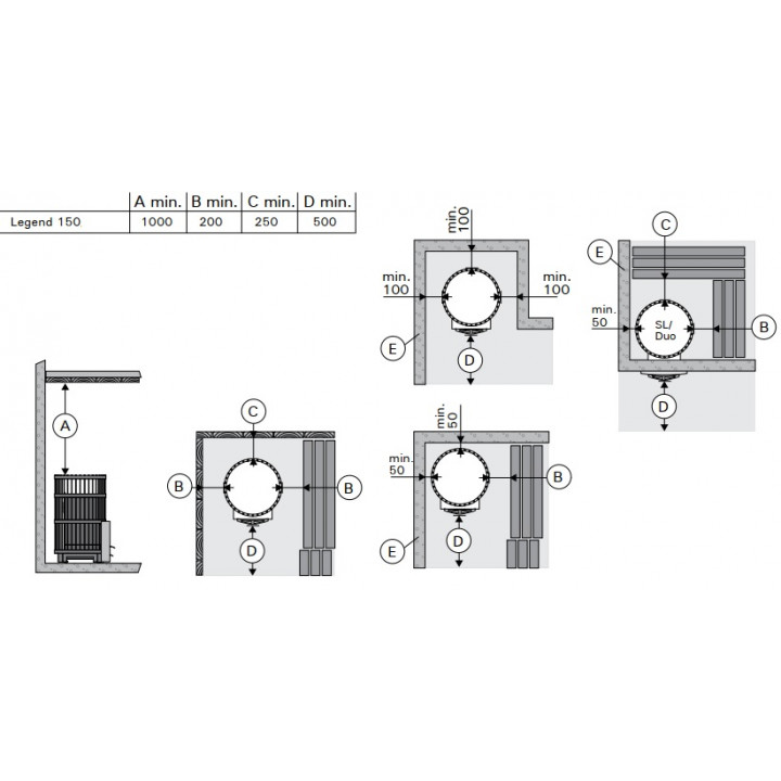 Wood-burning sauna stove - HARVIA Legend 150