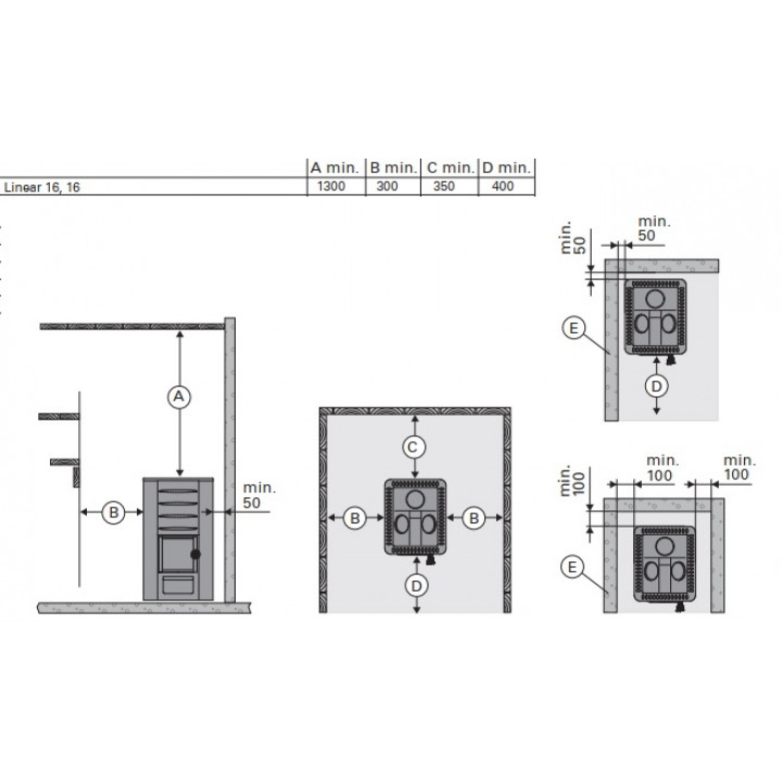 Wood-burning sauna stove - HARVIA Linear 16