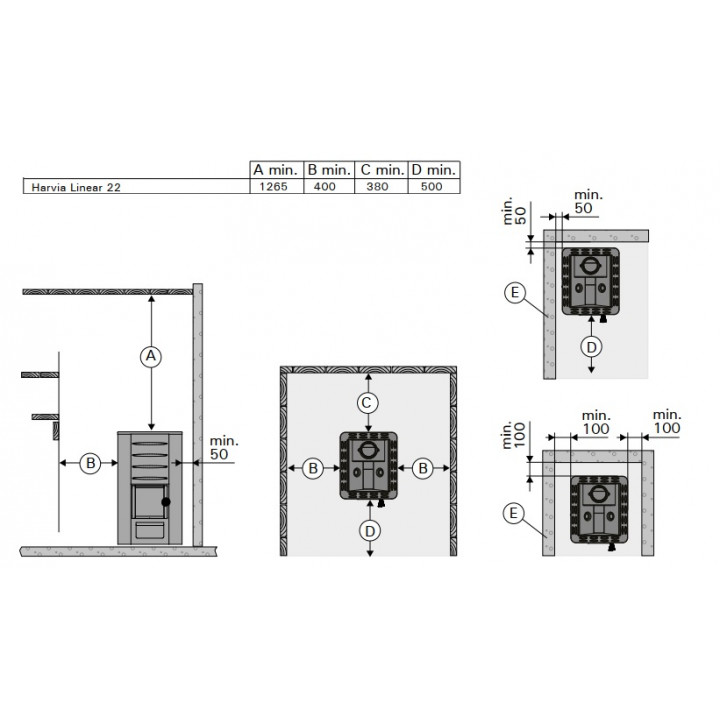 Wood-burning sauna stove - HARVIA Linear 22
