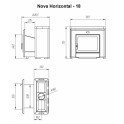 Woodburning sauna heater - NOVA HORIZONTAL 18 - 6 Woodburning sauna heater - NOVA HORIZONTAL 18 - 6