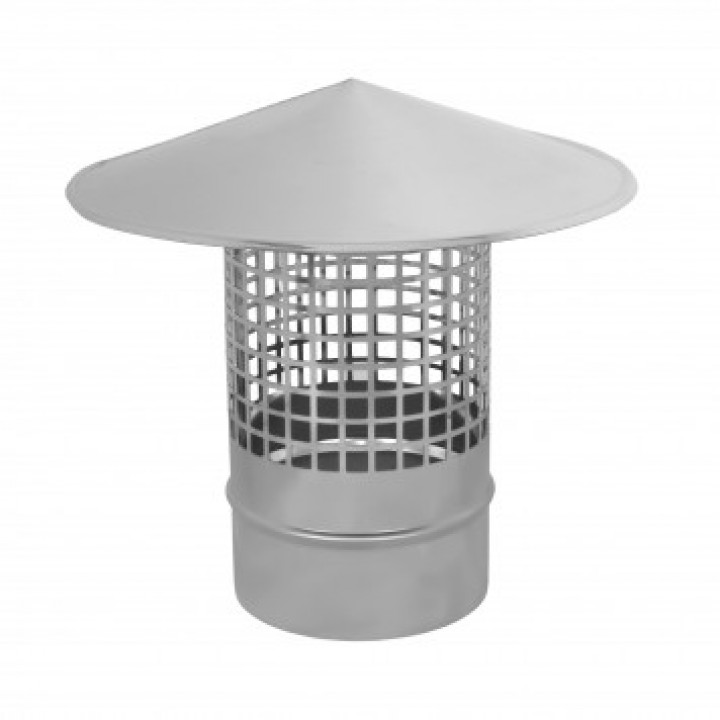 Chimney roof with spark arrester d.115, NP