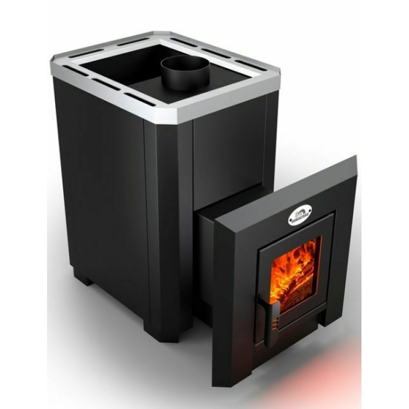 Woodburning sauna heater - NOVA KLASSIK 18 with glass door