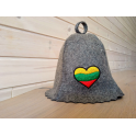 Sauna hat - Lithuanian heart - 2