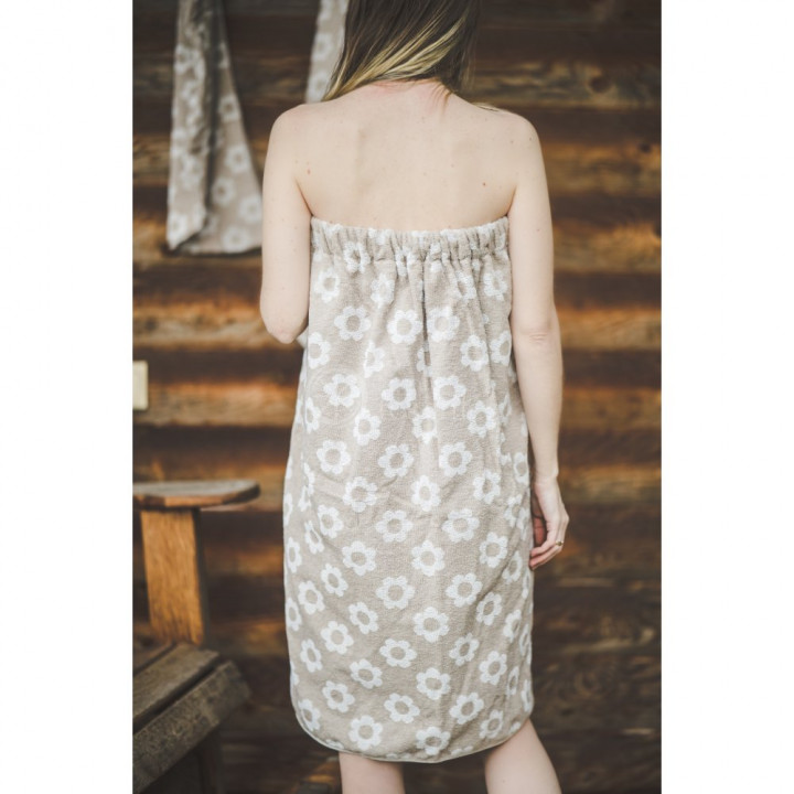 Sauna apron for women - FLOWERS