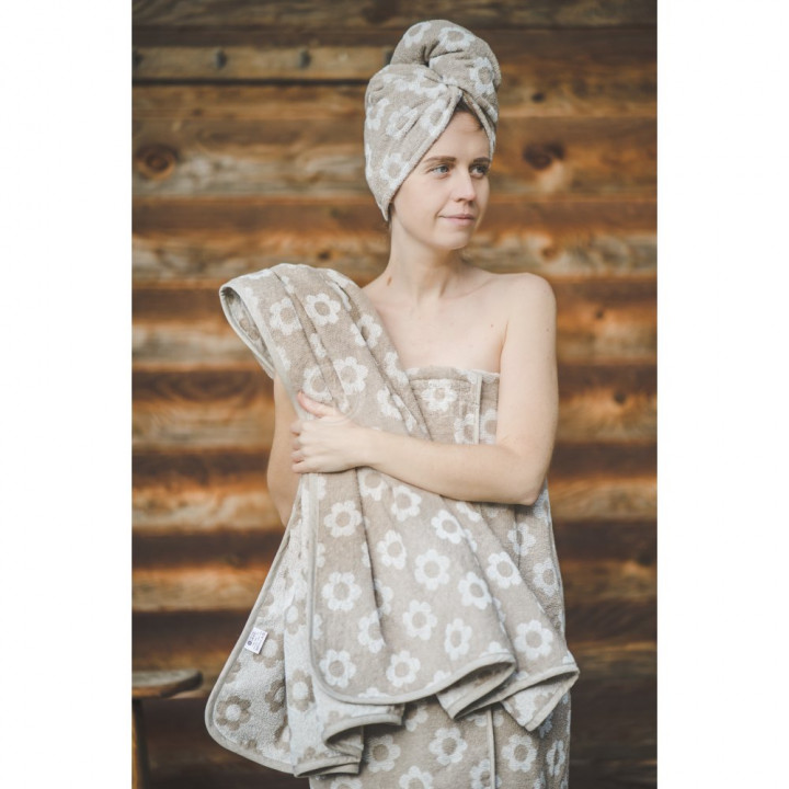 Sauna apron for women - FLOWERS