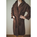 Cotton brown hooded robe - 0 Cotton brown hooded robe - 0