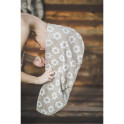 Hair towel - half-linen, floral - 1