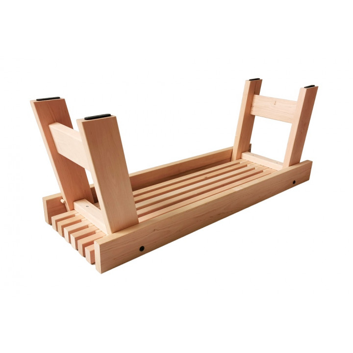 Sauna bench, alder 1005 x 370 x 400 mm