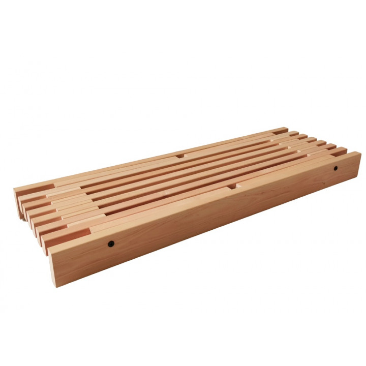 Sauna bench, alder 1005 x 370 x 400 mm