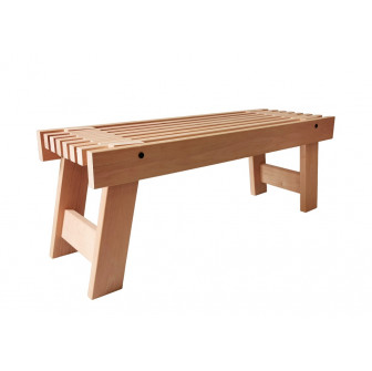 Sauna bench, alder 1005 x 370 x 400 mm