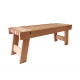 Sauna bench, alder 1005 x 370 x 400 mm