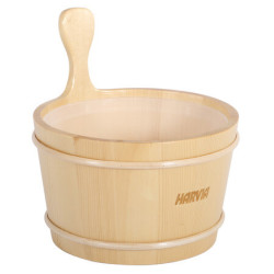 Harvia wooden pail, 4l  Harvia wooden pail, 4l