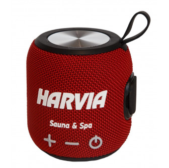 Water-resistant sauna speaker HARVIA, red