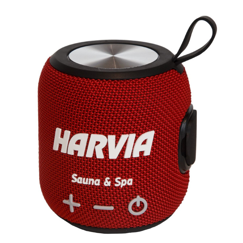 Water-resistant sauna speaker HARVIA, red