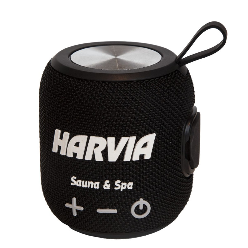 Water-resistant sauna speaker HARVIA, black