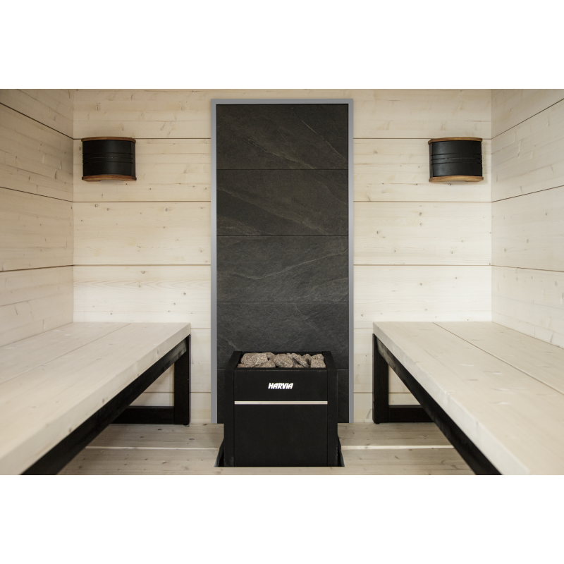 HARVIA stone wall, Gray frame HARVIA stone wall, Gray frame