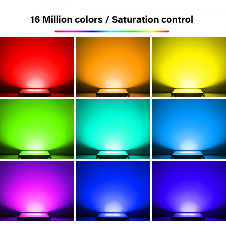 SAUFLEX RGB LED FLOODLIGHT, WITH CONTROL UNIT