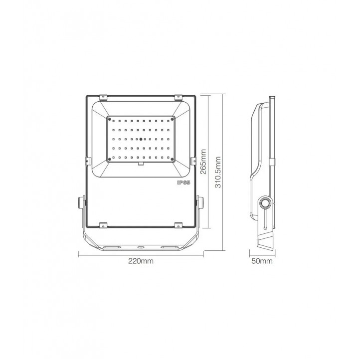 SAUFLEX RGB LED FLOODLIGHT, WITH CONTROL UNIT